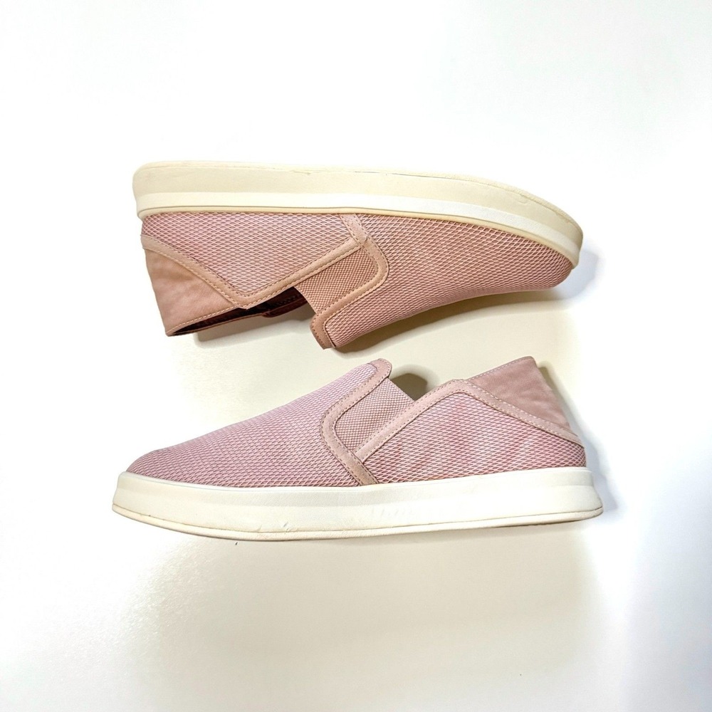Olukai Women's Ki'ihele 'Ili‎ Leather Slip On Sneakers Shoes Pink Size 9.5 - Picture 9 of 10
